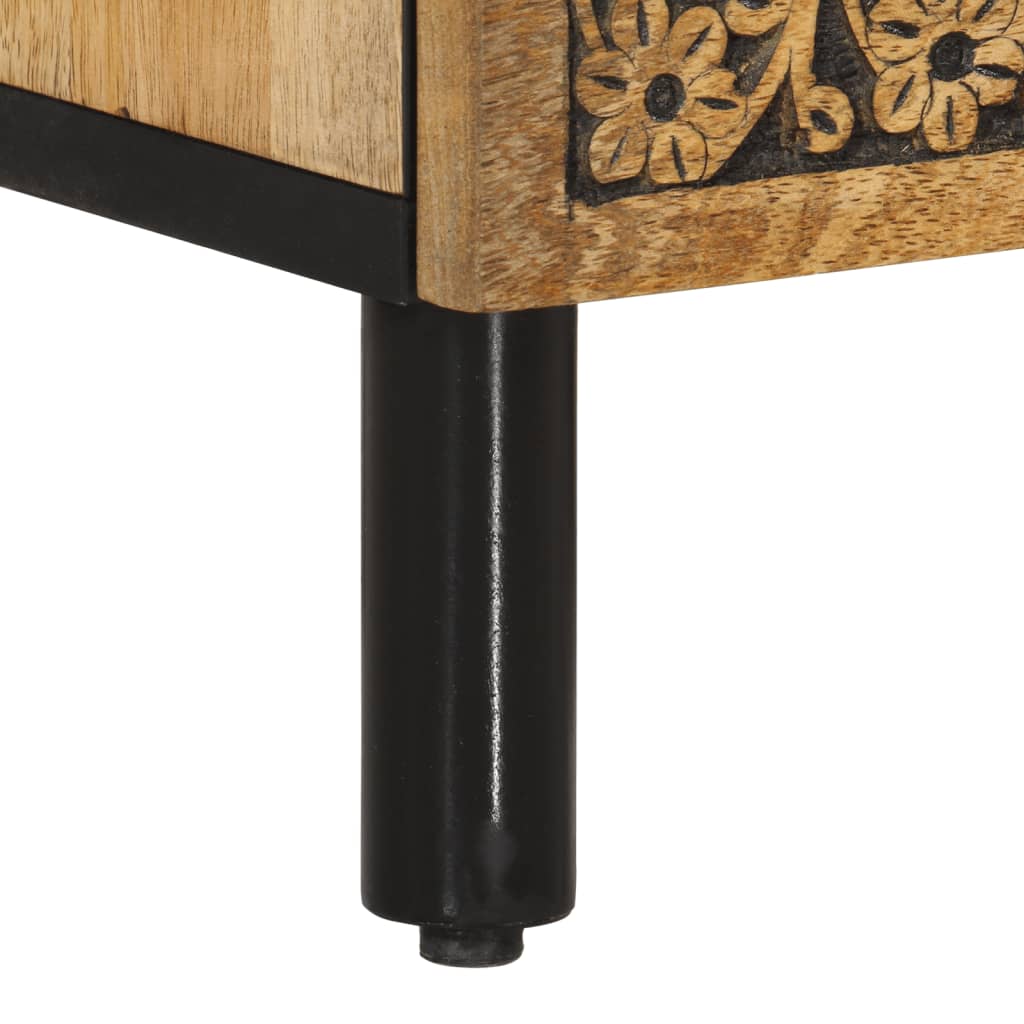 vidaXL TV Cabinet 100x33x46 cm Solid Wood Mango