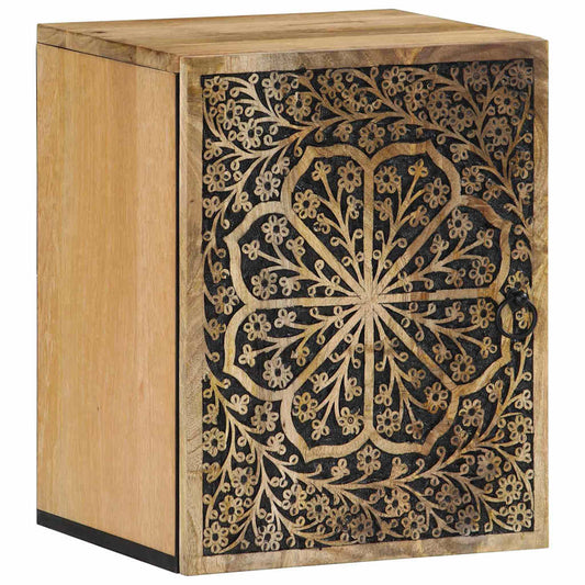 vidaXL Bathroom Wall Cabinet 38x33x48 cm Solid Wood Mango