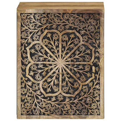 vidaXL Bathroom Wall Cabinet 38x33x48 cm Solid Wood Mango