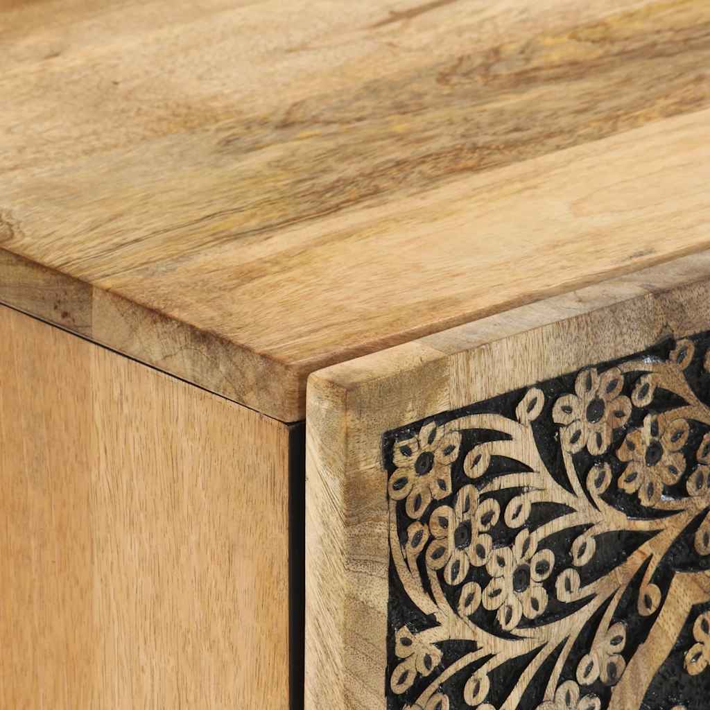 vidaXL Bathroom Wall Cabinet 38x33x48 cm Solid Wood Mango