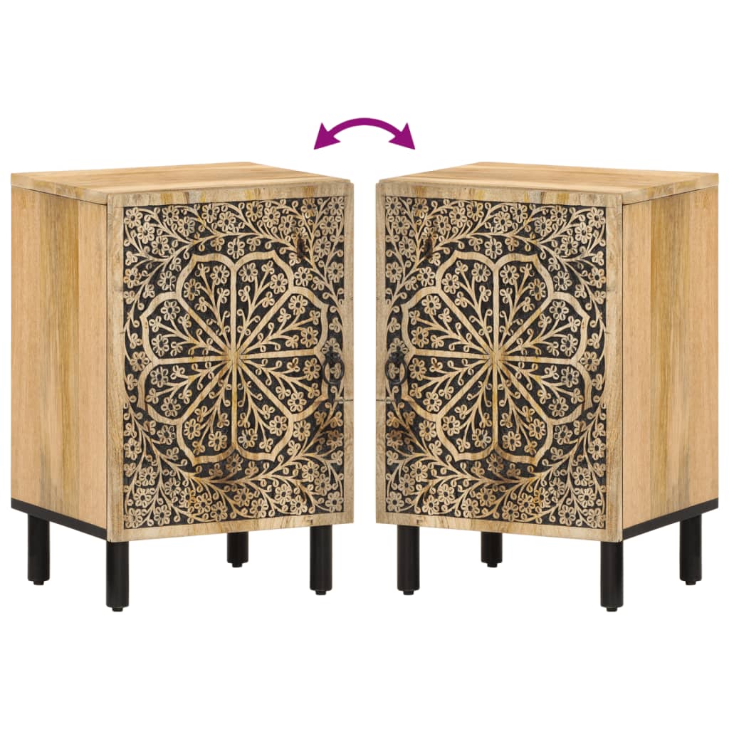 vidaXL Bathroom Cabinet 38x33x58 cm Solid Wood Mango