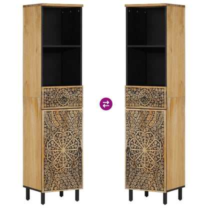 vidaXL Bathroom Cabinet 38x33x160 cm Solid Wood Mango