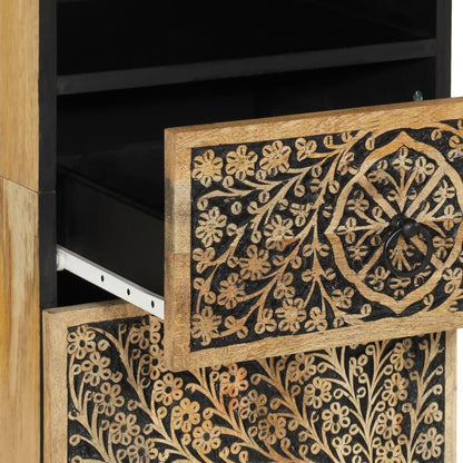 vidaXL Bathroom Cabinet 38x33x160 cm Solid Wood Mango