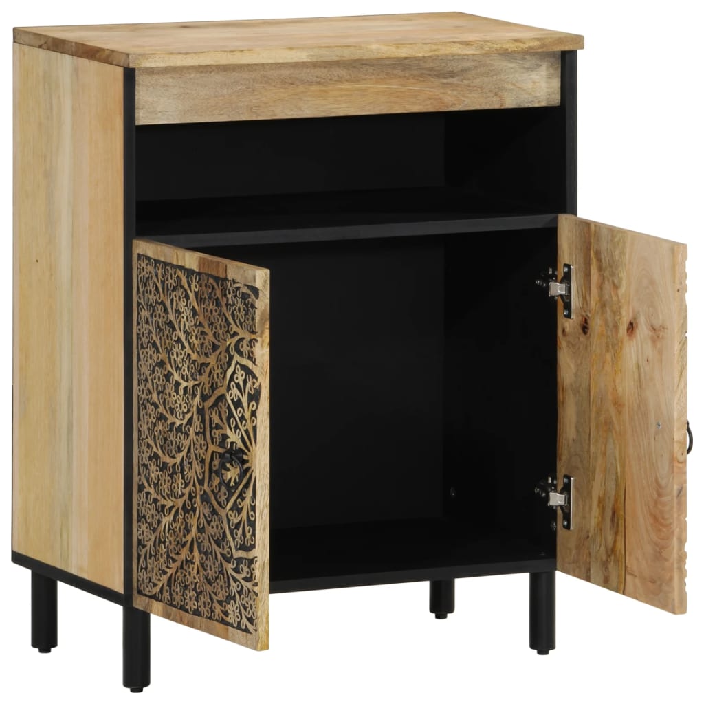 vidaXL Side Cabinet 60x33x75 cm Solid Wood Mango