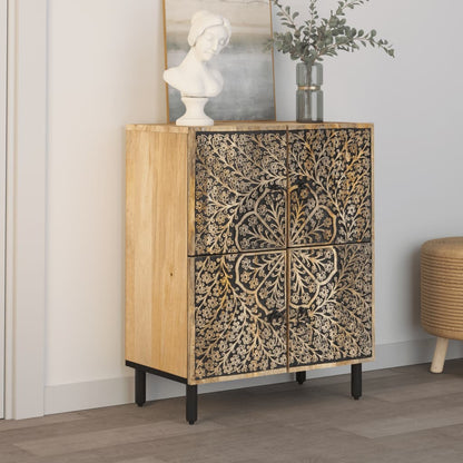vidaXL Side Cabinet 60x33x75 cm Solid Wood Mango