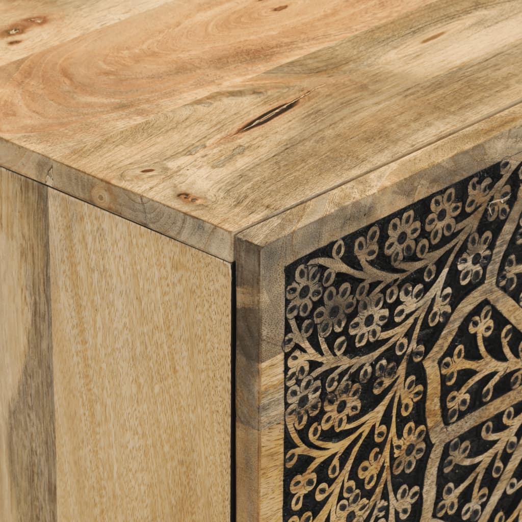 vidaXL Side Cabinet 80x33x75 cm Solid Wood Mango