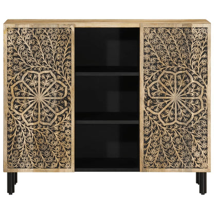 vidaXL Side Cabinet 90x33x75 cm Solid Wood Mango