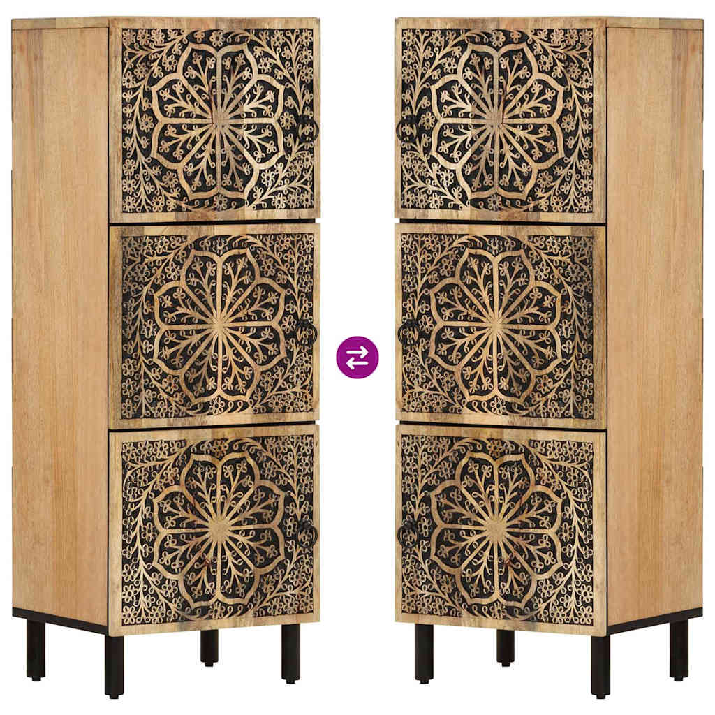 vidaXL Side Cabinet 40x33x110 cm Solid Wood Mango