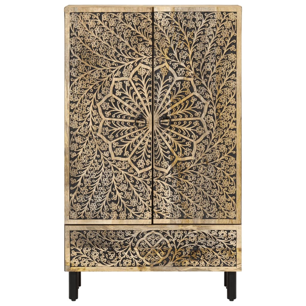 vidaXL Highboard 60x33x100 cm Solid Wood Mango