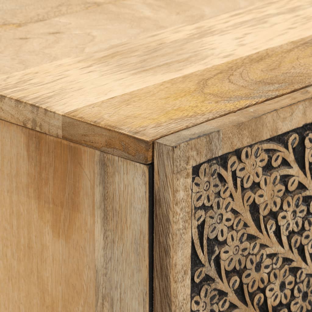 vidaXL Highboard 60x33x100 cm Solid Wood Mango
