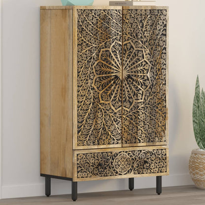 vidaXL Highboard 60x33x100 cm Solid Wood Mango