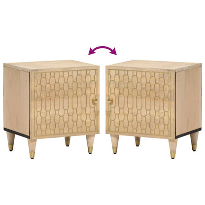vidaXL Bedside Cabinets 2 pcs 40x33x46 cm Solid Wood Mango