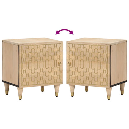 vidaXL Bedside Cabinets 2 pcs 40x33x46 cm Solid Wood Mango