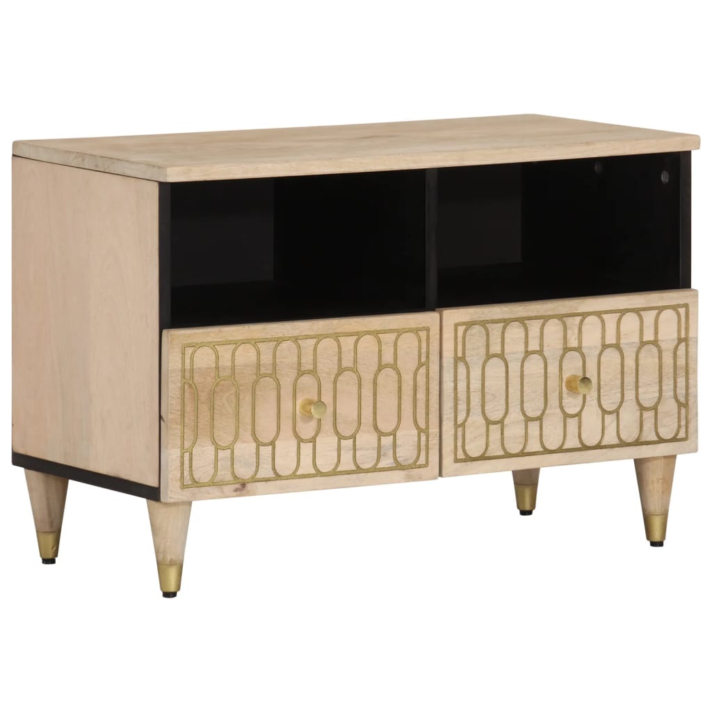 vidaXL TV Cabinet 70x33x46 cm Solid Wood Mango