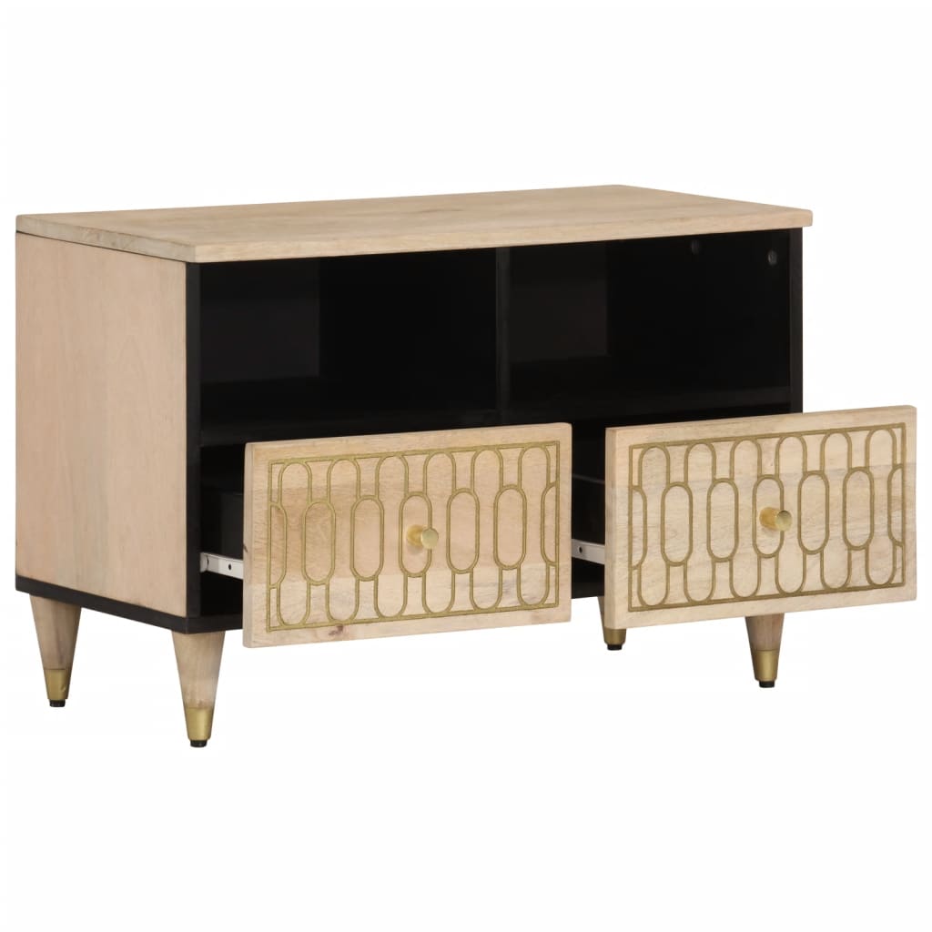 vidaXL TV Cabinet 70x33x46 cm Solid Wood Mango