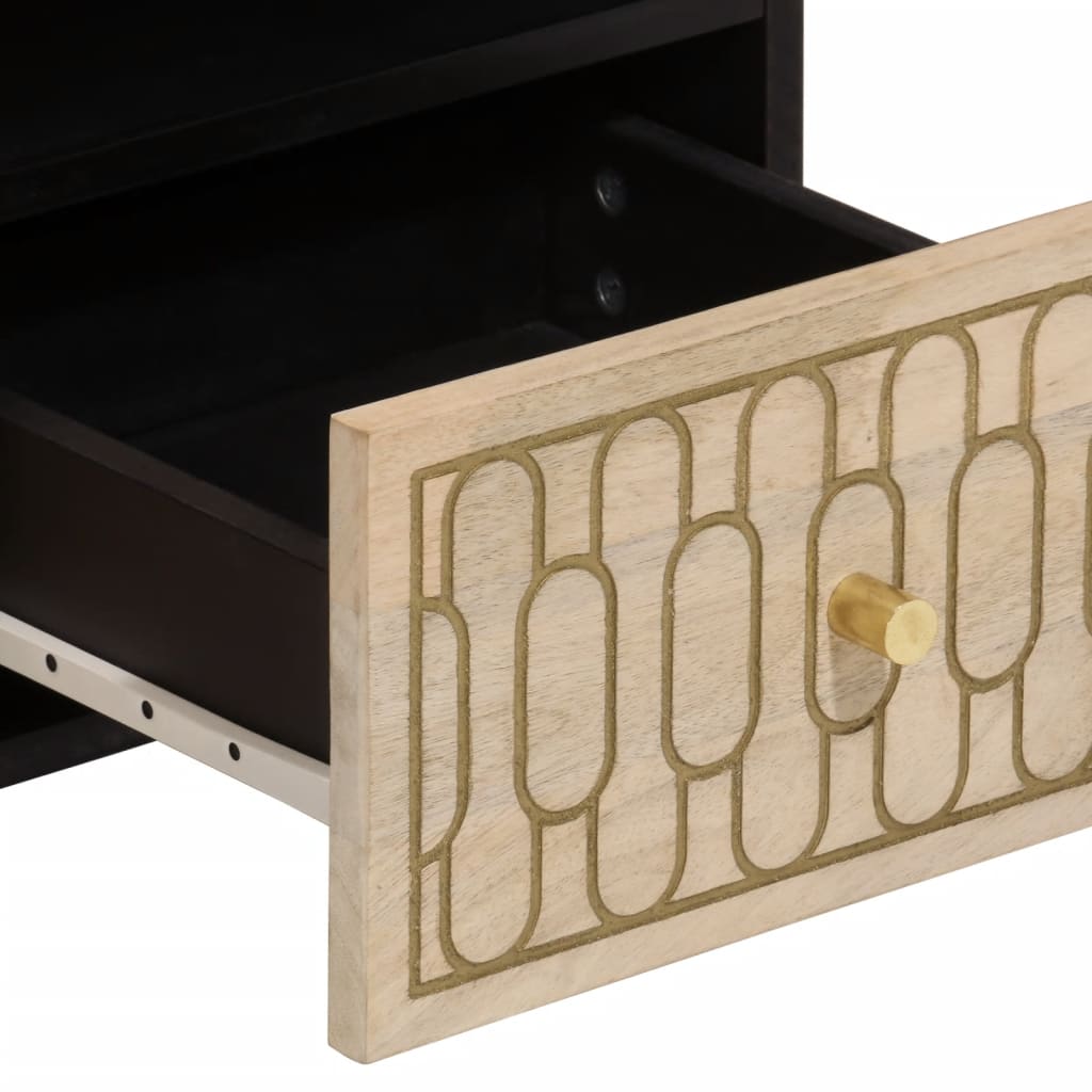 vidaXL TV Cabinet 70x33x46 cm Solid Wood Mango