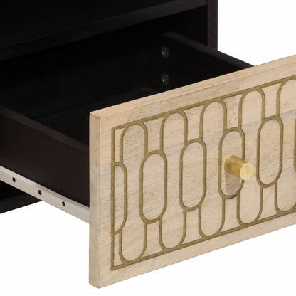 vidaXL TV Cabinet 70x33x46 cm Solid Wood Mango