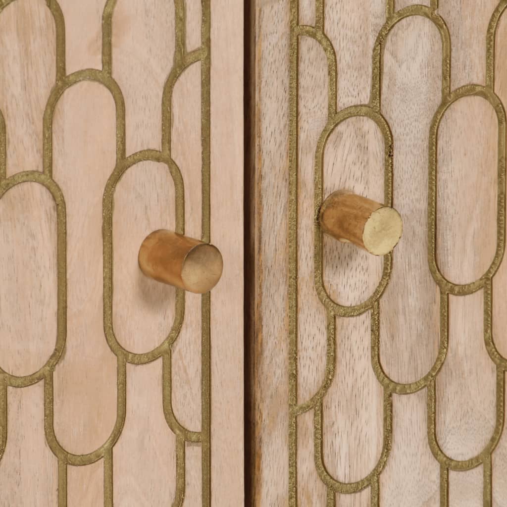 vidaXL Side Cabinet 60x33x75 cm Solid Wood Mango