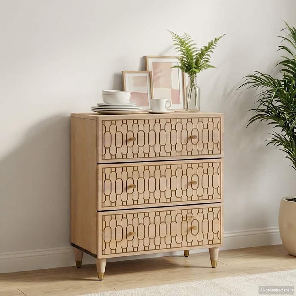 vidaXL Side Cabinet 60x33x75 cm Solid Wood Mango