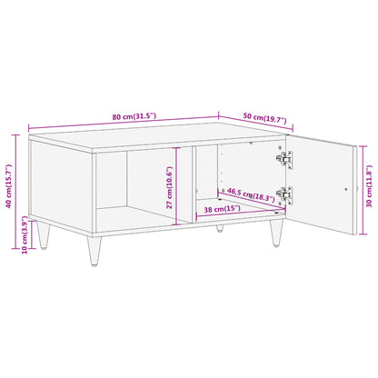 vidaXL Coffee Table 80x50x40 cm Solid Wood Mango