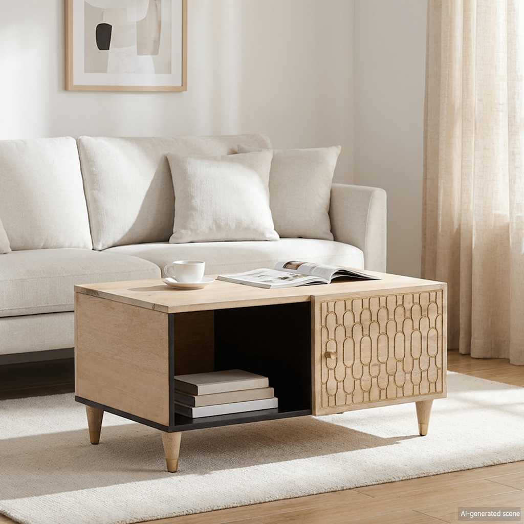 vidaXL Coffee Table 80x50x40 cm Solid Wood Mango