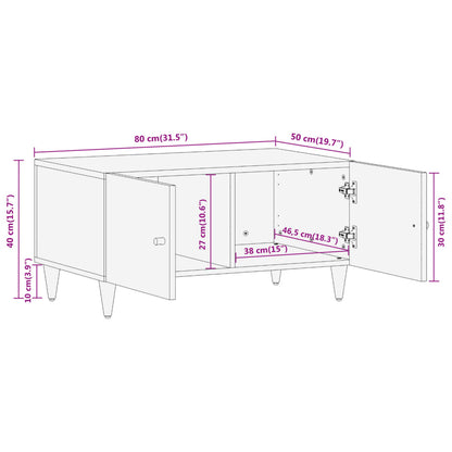 vidaXL Coffee Table 80x50x40 cm Solid Wood Mango