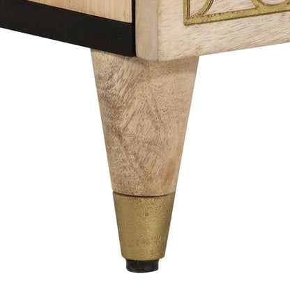vidaXL Bedside Cabinets 2 pcs 40x33x46 cm Solid Wood Mango