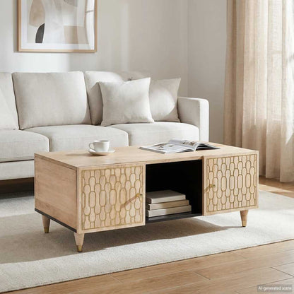 vidaXL Coffee Table 100x54x40 cm Solid Wood Mango