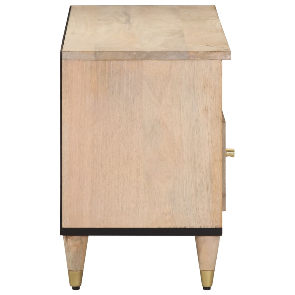 vidaXL TV Cabinet 100x33x46 cm Solid Wood Mango