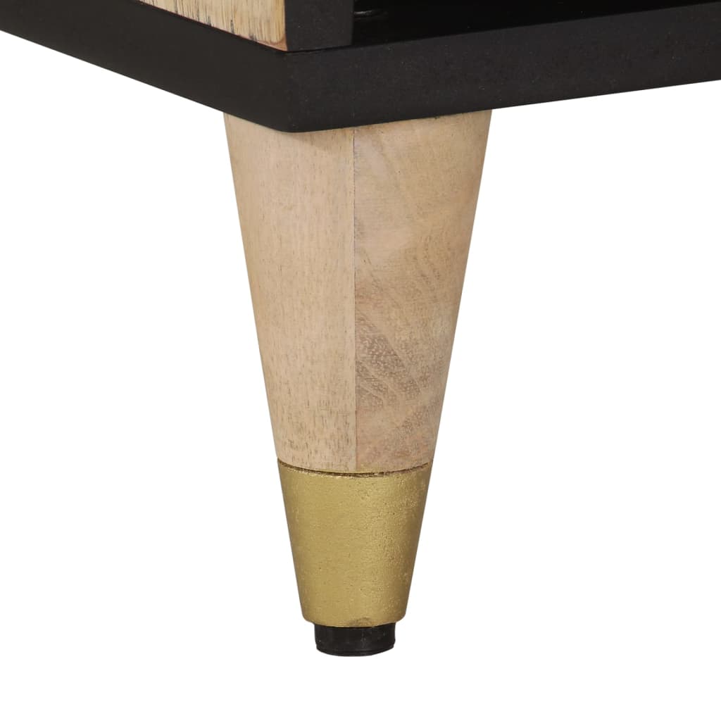 vidaXL TV Cabinet 100x33x46 cm Solid Wood Mango