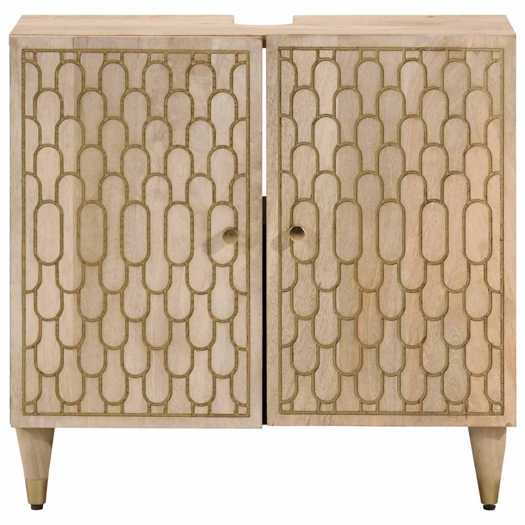 vidaXL Bathroom Sink Cabinet 62x33x58 cm Solid Wood Mango