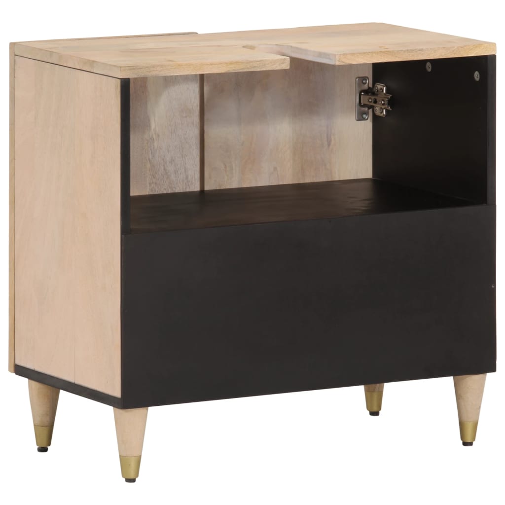 vidaXL Bathroom Sink Cabinet 62x33x58 cm Solid Wood Mango