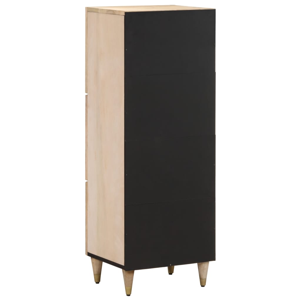vidaXL Highboard 40x33x110 cm Solid Wood Mango