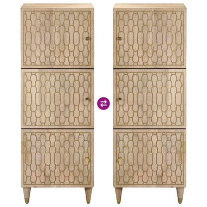 vidaXL Highboard 40x33x110 cm Solid Wood Mango