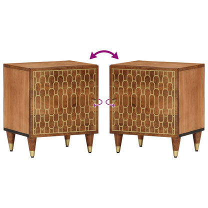vidaXL Bedside Cabinets 2 pcs 40x33x46 cm Solid Wood Mango