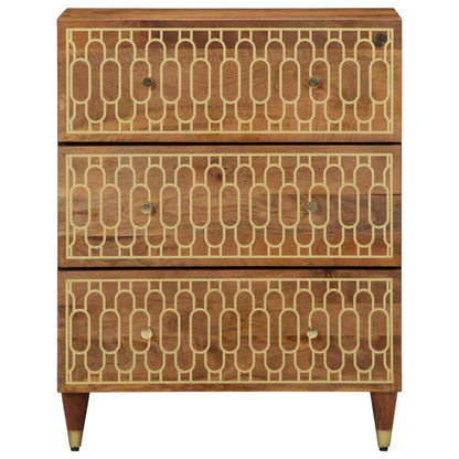 vidaXL Side Cabinet 60x33x75 cm Solid Wood Mango