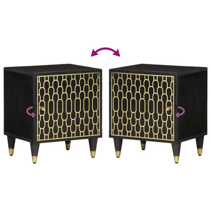 vidaXL Bedside Cabinets 2 pcs 40x33x46 cm Solid Wood Mango
