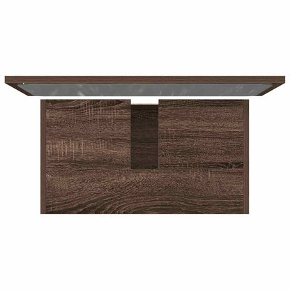 vidaXL 2 Piece Bathroom Furniture Set Brown Oak Engineered Wood