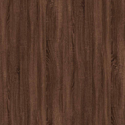 vidaXL 2 Piece Bathroom Furniture Set Brown Oak Engineered Wood