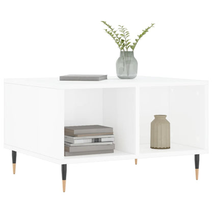 vidaXL Coffee Table High Gloss White 60x50x36,5 cm Engineered Wood