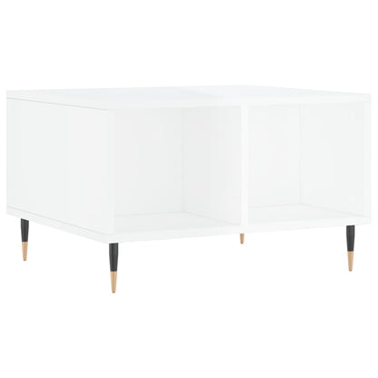 vidaXL Coffee Table High Gloss White 60x50x36,5 cm Engineered Wood