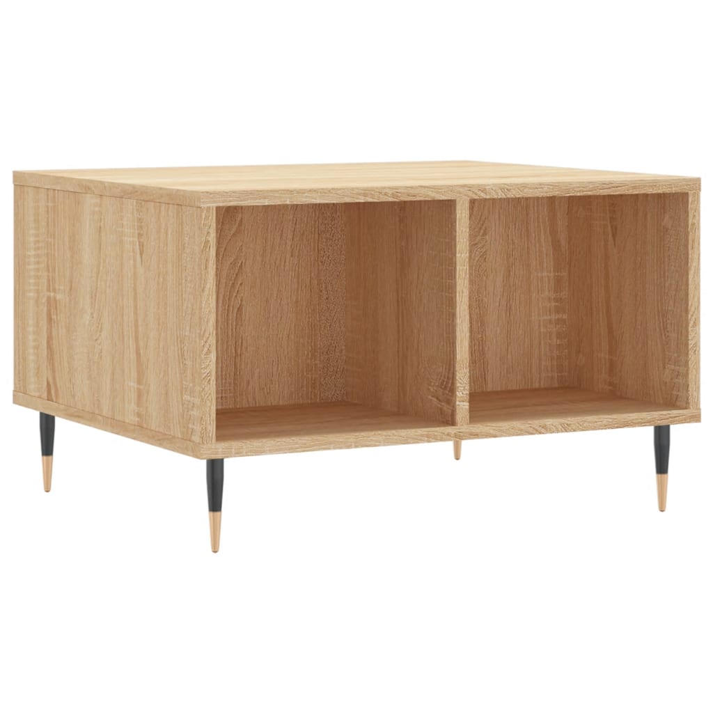 vidaXL Coffee Table | Sonoma oak | Engineered wood, metal | Medium