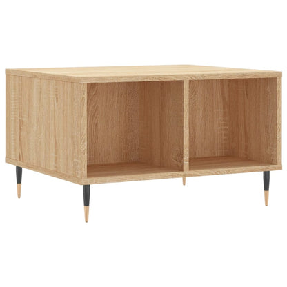 vidaXL Coffee Table | Sonoma oak | Engineered wood, metal | Medium