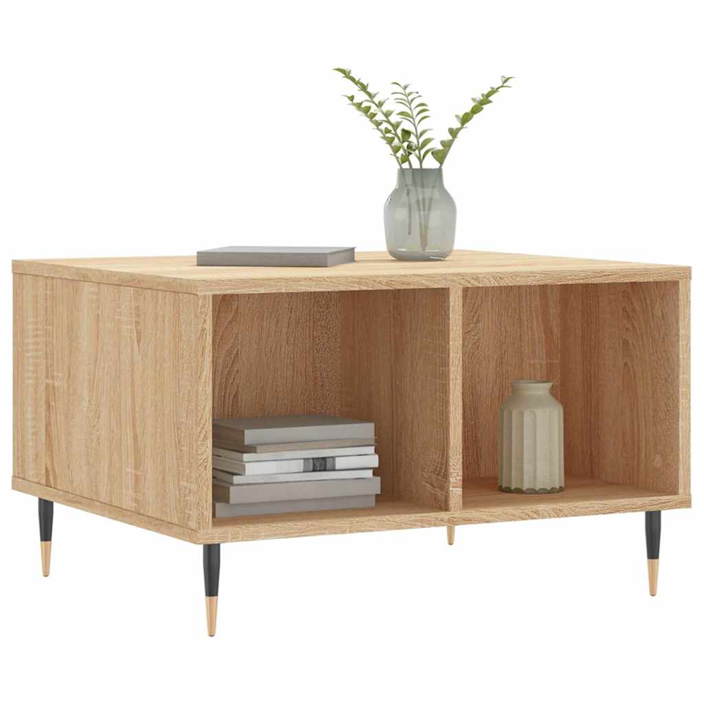 vidaXL Coffee Table Sonoma Oak 60x50x36,5 cm Engineered Wood
