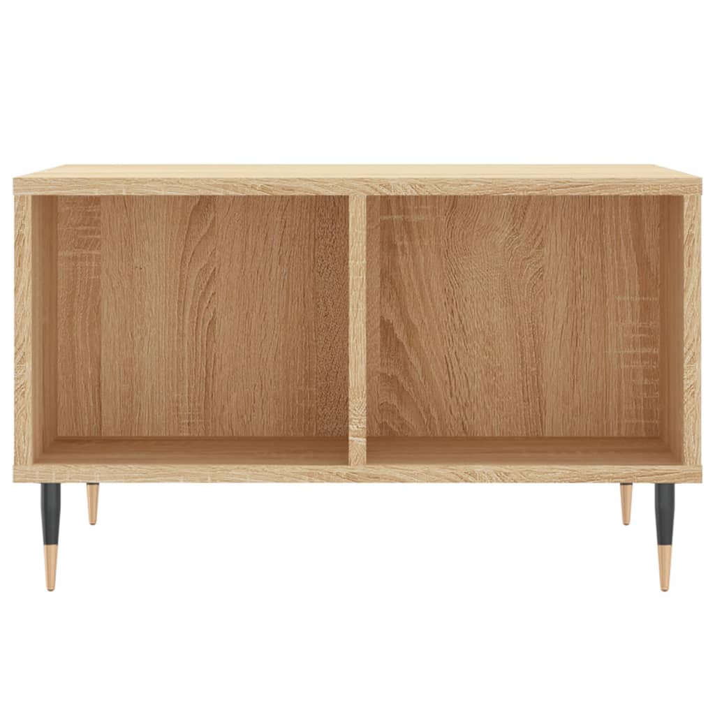 vidaXL Coffee Table | Sonoma oak | Engineered wood, metal | Medium
