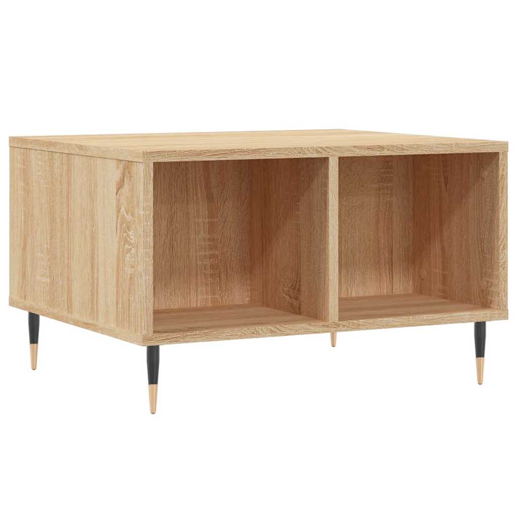 vidaXL Coffee Table Sonoma Oak 60x50x36,5 cm Engineered Wood