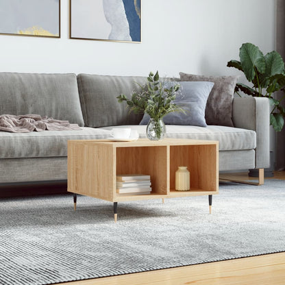 vidaXL Coffee Table | Sonoma oak | Engineered wood, metal | Medium