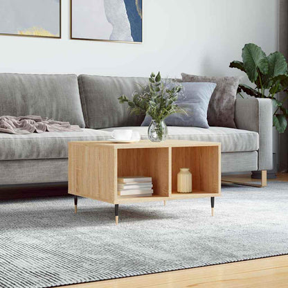 vidaXL Coffee Table Sonoma Oak 60x50x36,5 cm Engineered Wood