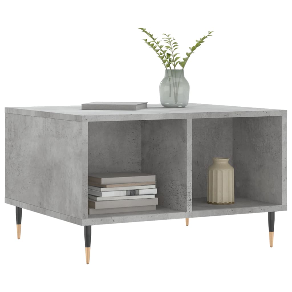 vidaXL Coffee Table Concrete Grey 60x50x36.5 cm Engineered Wood