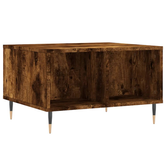 vidaXL Coffee Table Smoked Oak 60x50x36,5 cm Engineered Wood